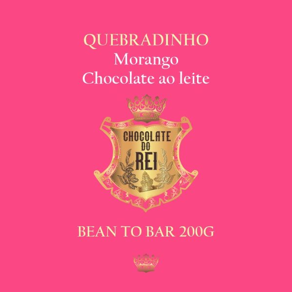 Quebradinho ao leite de morango - Chocolate do Rei